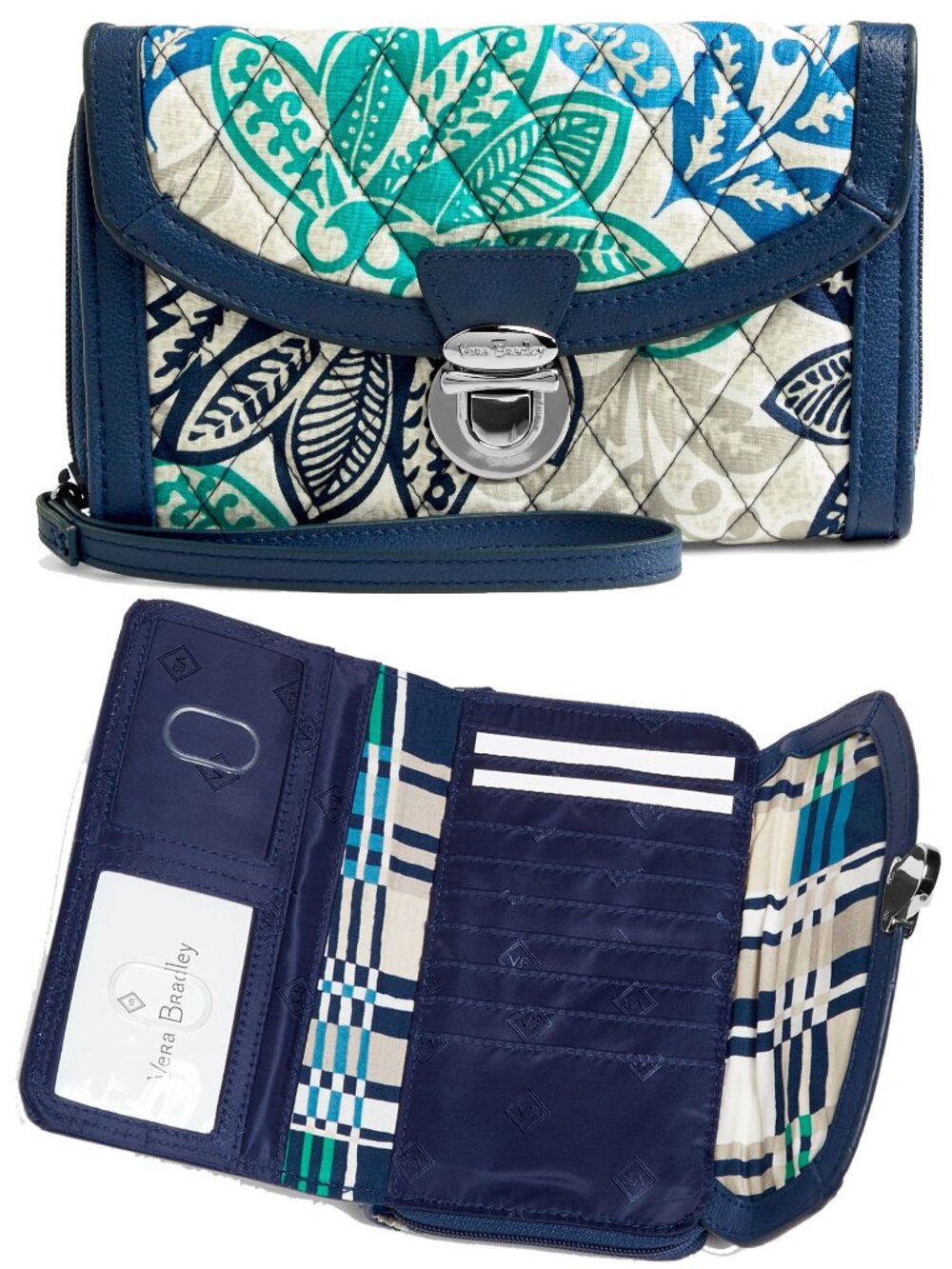 Vera Bradley Ultimate Wristlet Wallet - (Cuban Tiles | Santiago)